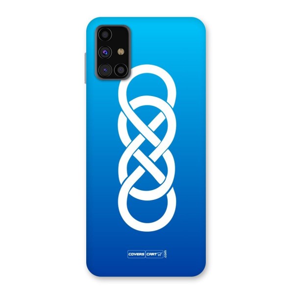 Double Infinity Blue Back Case for Galaxy M31s