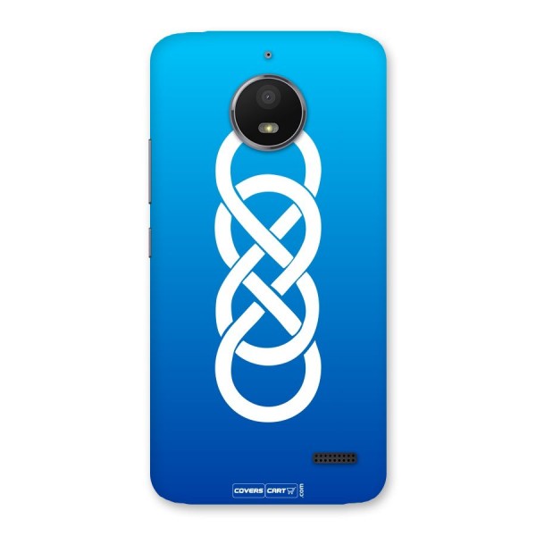 Double Infinity Blue Back Case for Moto E4