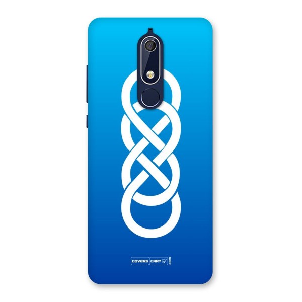 Double Infinity Blue Back Case for Nokia 5.1