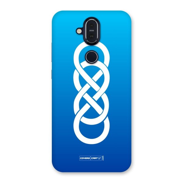 Double Infinity Blue Back Case for Nokia 8.1