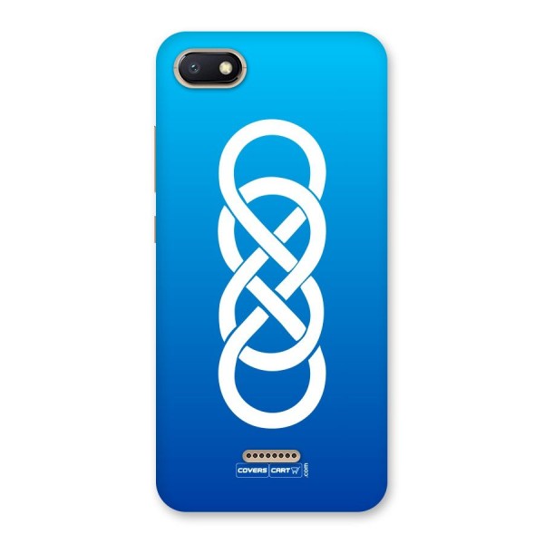 Double Infinity Blue Back Case for Redmi 6A