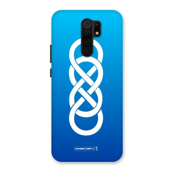 Double Infinity Blue Back Case for Redmi 9 Prime