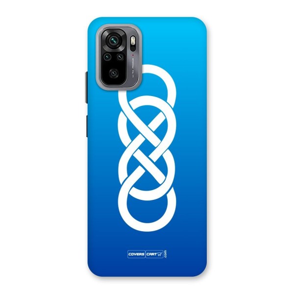 Double Infinity Blue Back Case for Redmi Note 10