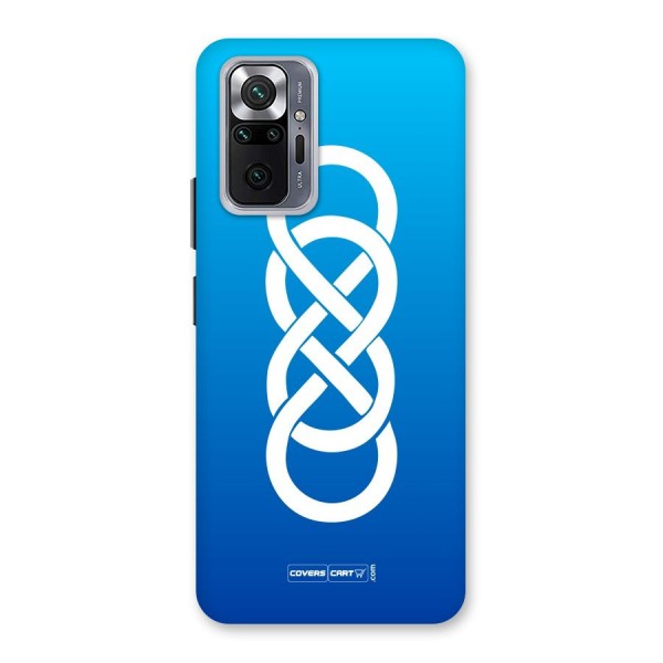 Double Infinity Blue Back Case for Redmi Note 10 Pro