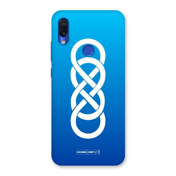 Double Infinity Blue Back Case for Redmi Note 7