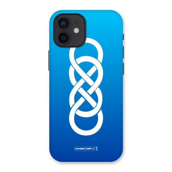 Double Infinity Blue Back Case for iPhone 12