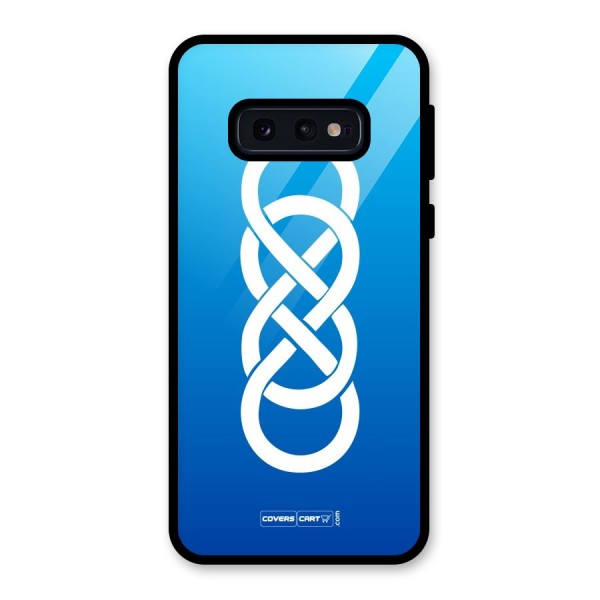 Double Infinity Blue Glass Back Case for Galaxy S10e