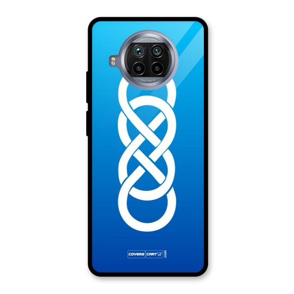 Double Infinity Blue Glass Back Case for Mi 10i