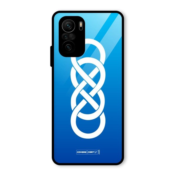 Double Infinity Blue Glass Back Case for Mi 11x