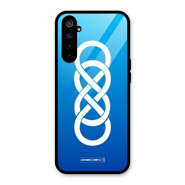 Double Infinity Blue Glass Back Case for Realme 6