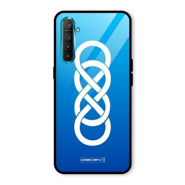 Double Infinity Blue Glass Back Case for Realme XT