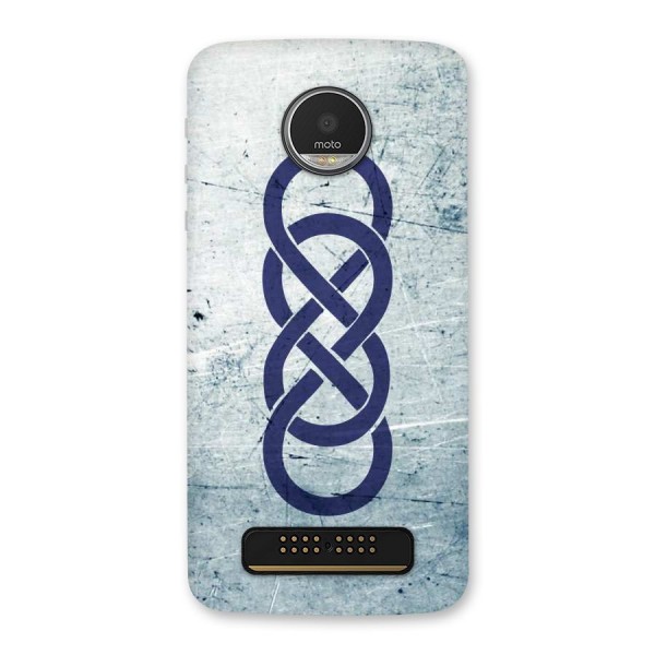 Double Infinity Rough Back Case for Moto Z Play