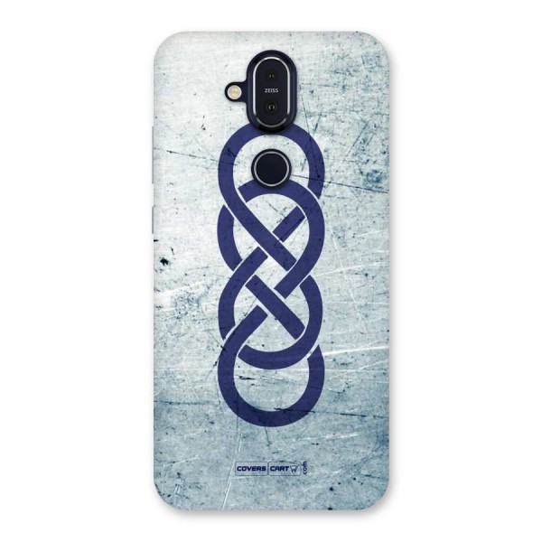 Double Infinity Rough Back Case for Nokia 8.1