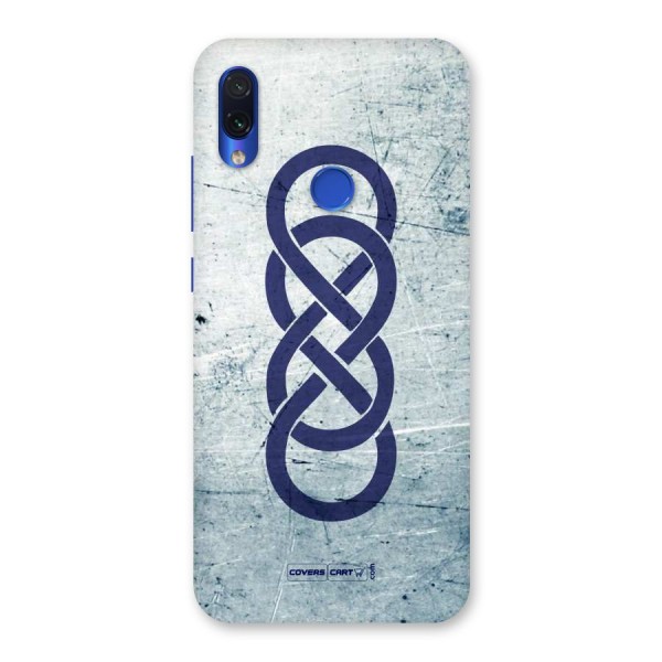 Double Infinity Rough Back Case for Redmi Note 7