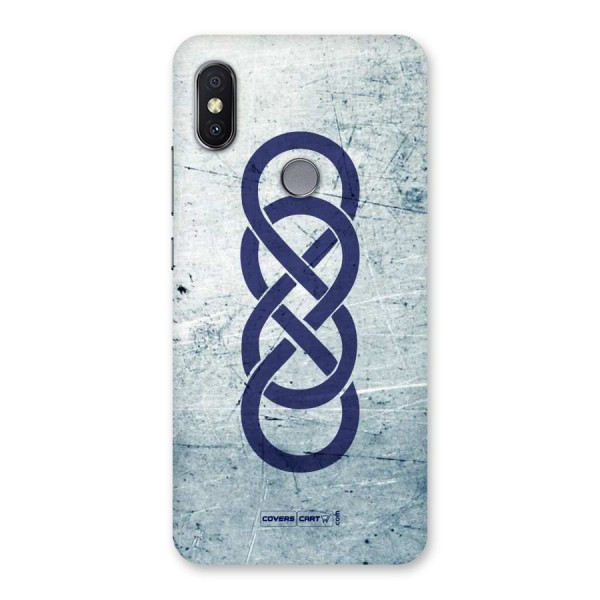 Double Infinity Rough Back Case for Redmi Y2