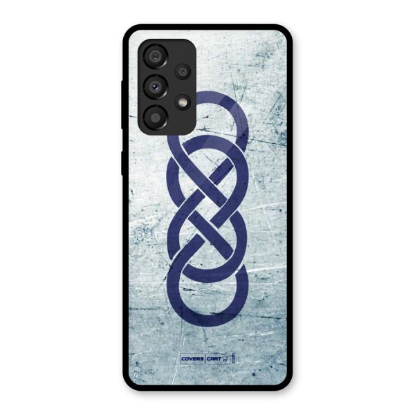 Double Infinity Rough Glass Back Case for Galaxy A33 5G
