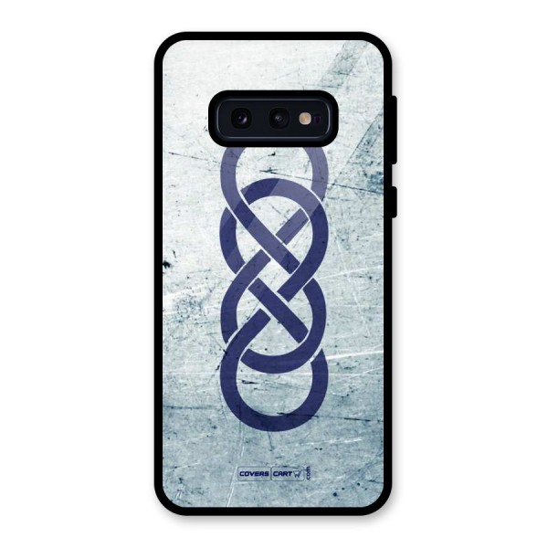 Double Infinity Rough Glass Back Case for Galaxy S10e