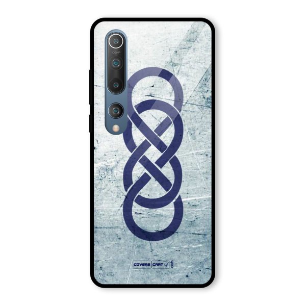 Double Infinity Rough Glass Back Case for Mi 10