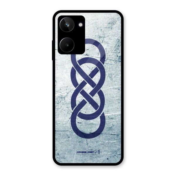 Double Infinity Rough Glass Back Case for Realme 10