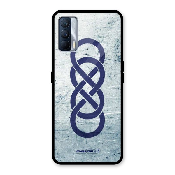 Double Infinity Rough Glass Back Case for Realme X7