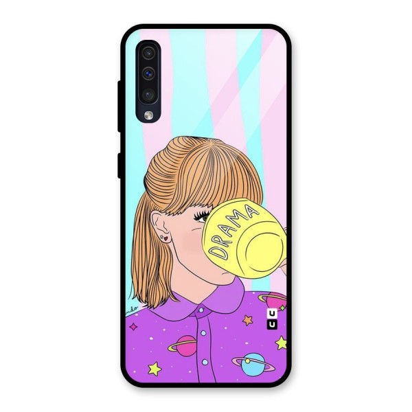 Drama Cup Glass Back Case for Galaxy A50s