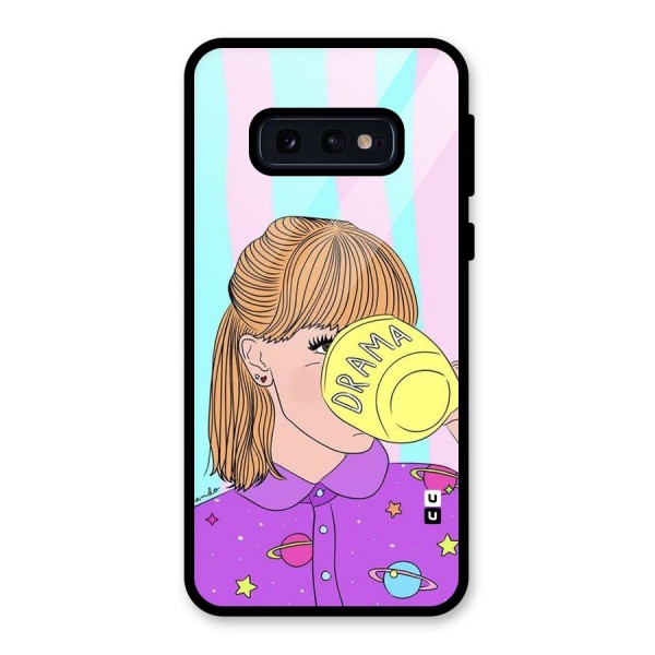 Drama Cup Glass Back Case for Galaxy S10e