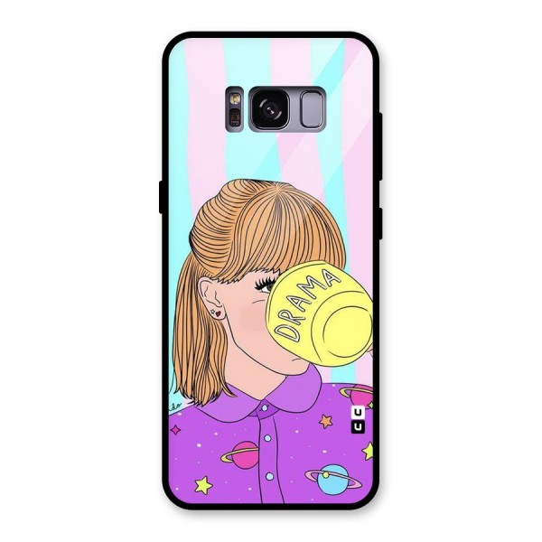 Drama Cup Glass Back Case for Galaxy S8