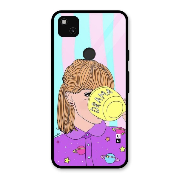 Drama Cup Glass Back Case for Google Pixel 4a