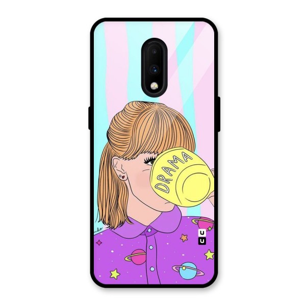 Drama Cup Glass Back Case for OnePlus 7