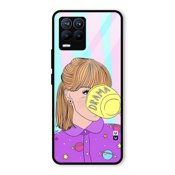 Drama Cup Glass Back Case for Realme 8 Pro