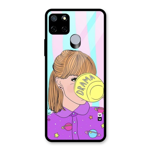 Drama Cup Glass Back Case for Realme C15