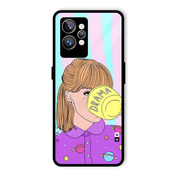 Drama Cup Glass Back Case for Realme GT2 Pro