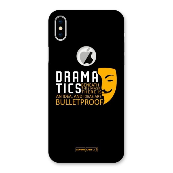 Dramatics Back Case for iPhone XS Logo Cut