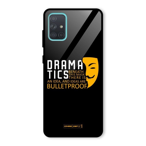 Dramatics Glass Back Case for Galaxy A71