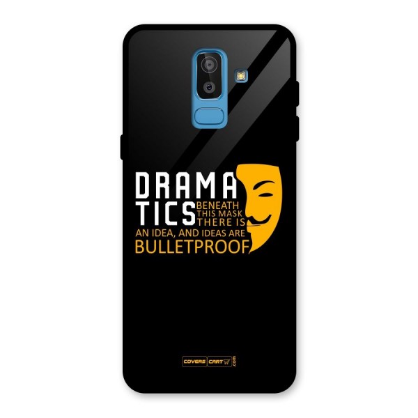 Dramatics Glass Back Case for Galaxy J8