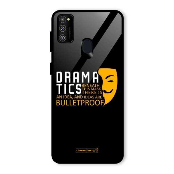 Dramatics Glass Back Case for Galaxy M21