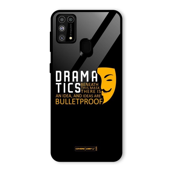 Dramatics Glass Back Case for Galaxy M31