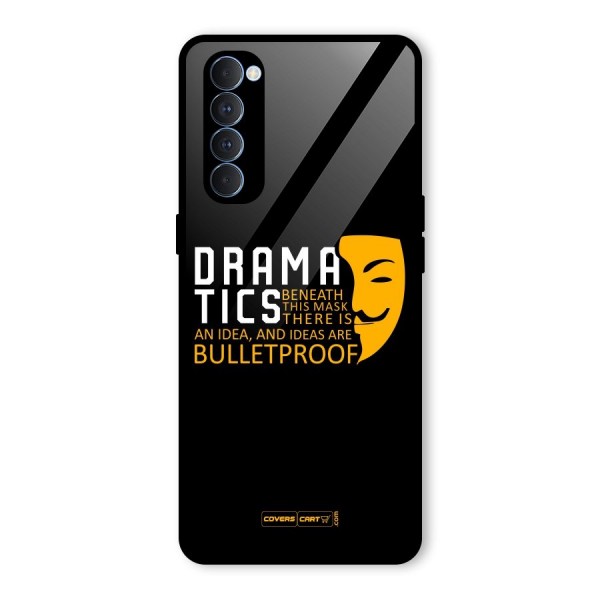 Dramatics Glass Back Case for Oppo Reno4 Pro