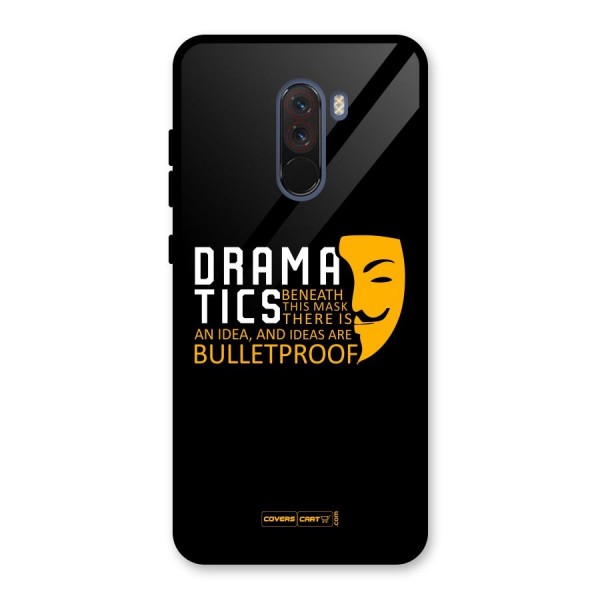 Dramatics Glass Back Case for Poco F1