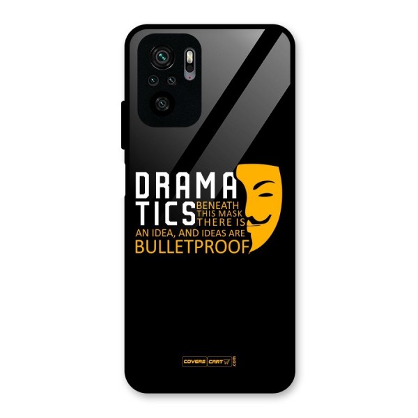 Dramatics Glass Back Case for Redmi Note 10