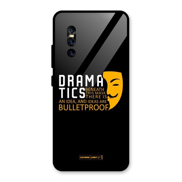 Dramatics Glass Back Case for Vivo V15 Pro