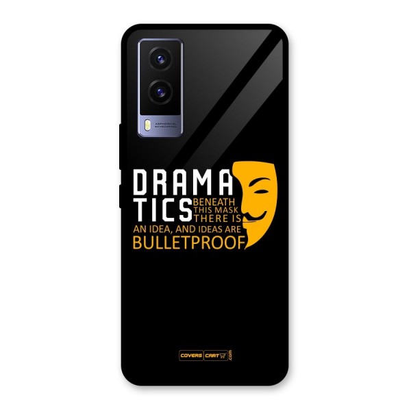 Dramatics Glass Back Case for Vivo V21e 5G