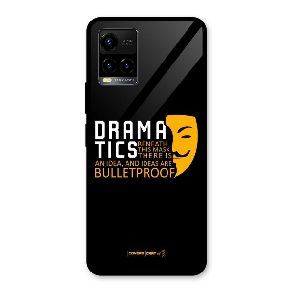 Dramatics Glass Back Case for Vivo Y21G