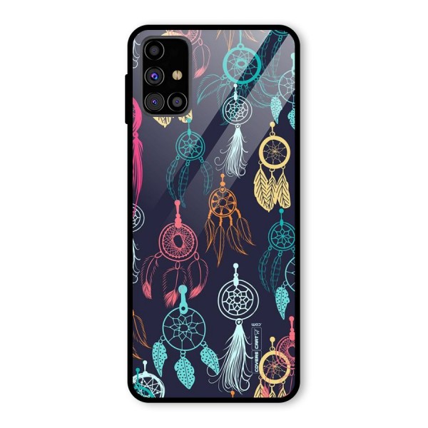 Dream Catcher Pattern Glass Back Case for Galaxy M31s