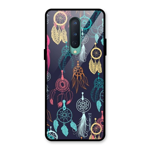 Dream Catcher Pattern Glass Back Case for OnePlus 8