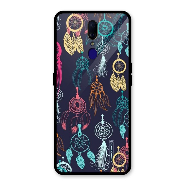 Dream Catcher Pattern Glass Back Case for Oppo F11