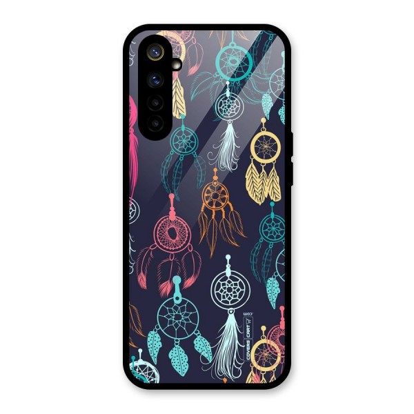 Dream Catcher Pattern Glass Back Case for Realme 6