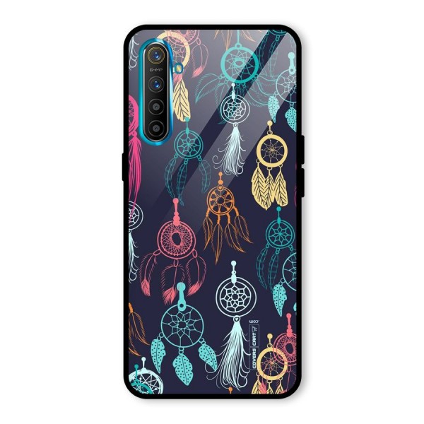 Dream Catcher Pattern Glass Back Case for Realme XT