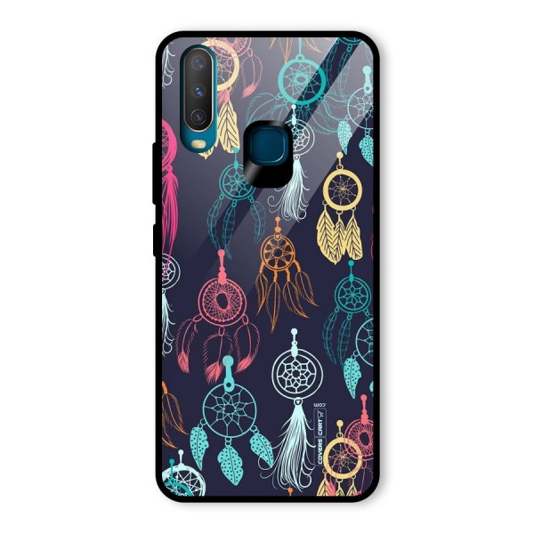 Dream Catcher Pattern Glass Back Case for Vivo Y12