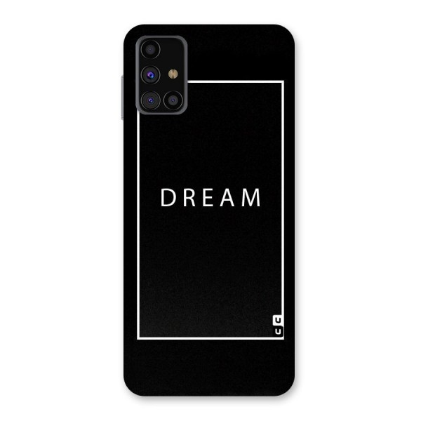 Dream Classic Back Case for Galaxy M31s